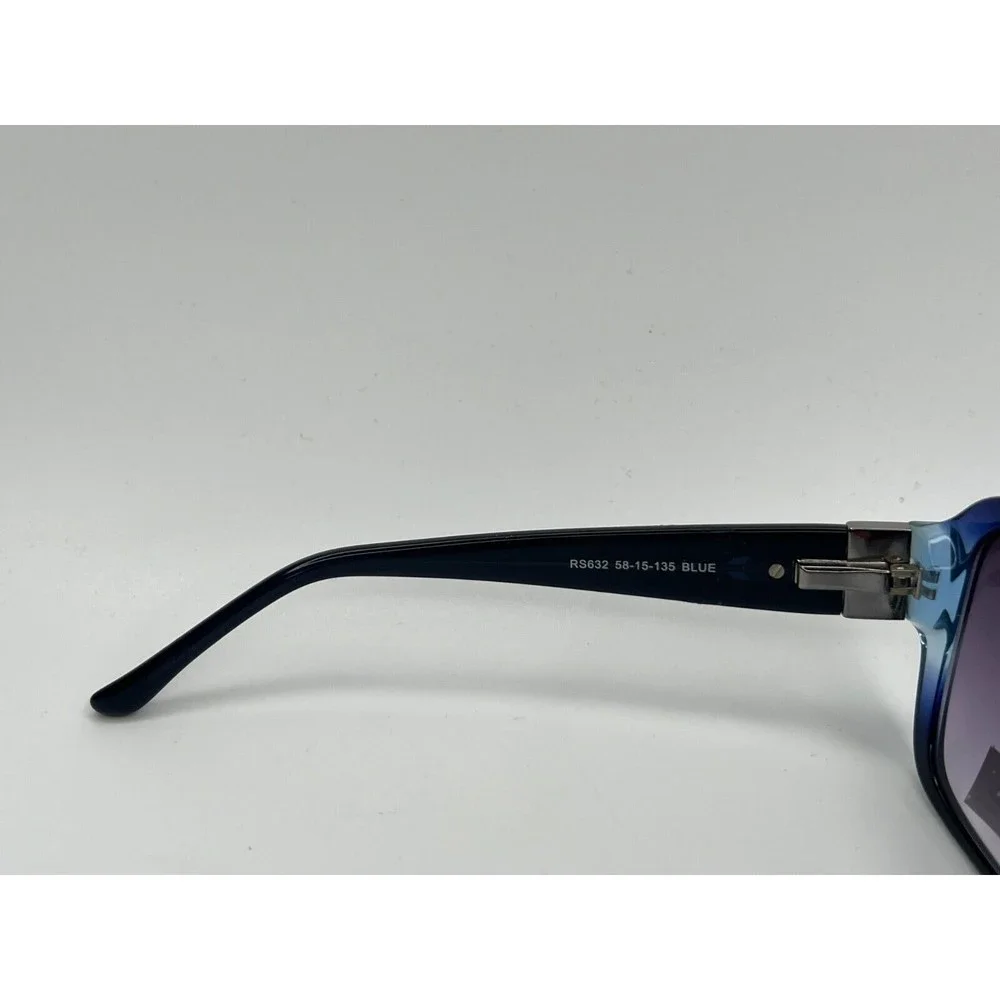 Runway Sunwear Sunglasses RS632 Blue Square Oversized Frames 58[]15 135 mm - Picture 10 of 11